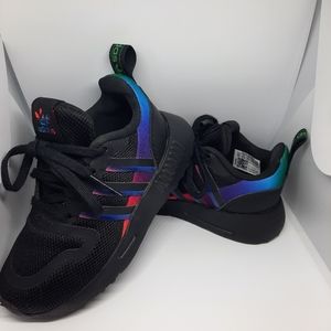 Adidas girl rainbow running shoes